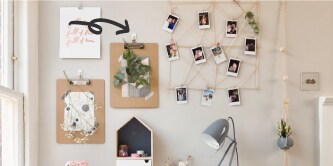 Consejos y tips de decoración en casa: Idea para decorar o colgar con fotografías con ganchos adehsivos Command.