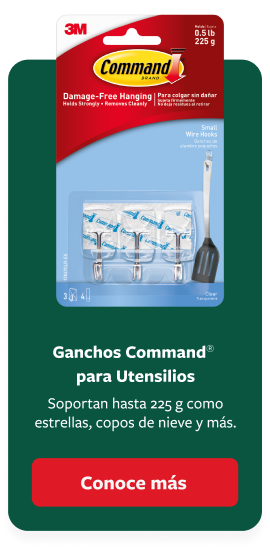 Ganchos Command® para Utensilios.