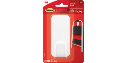 Gancho adhesivo Command grande o jumbo para organización y decoración, que soporta 4,5 kg.
