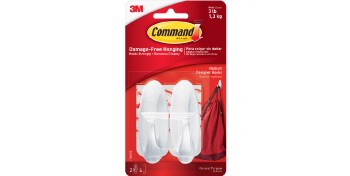 Producto ganchos Command medianos blancos
