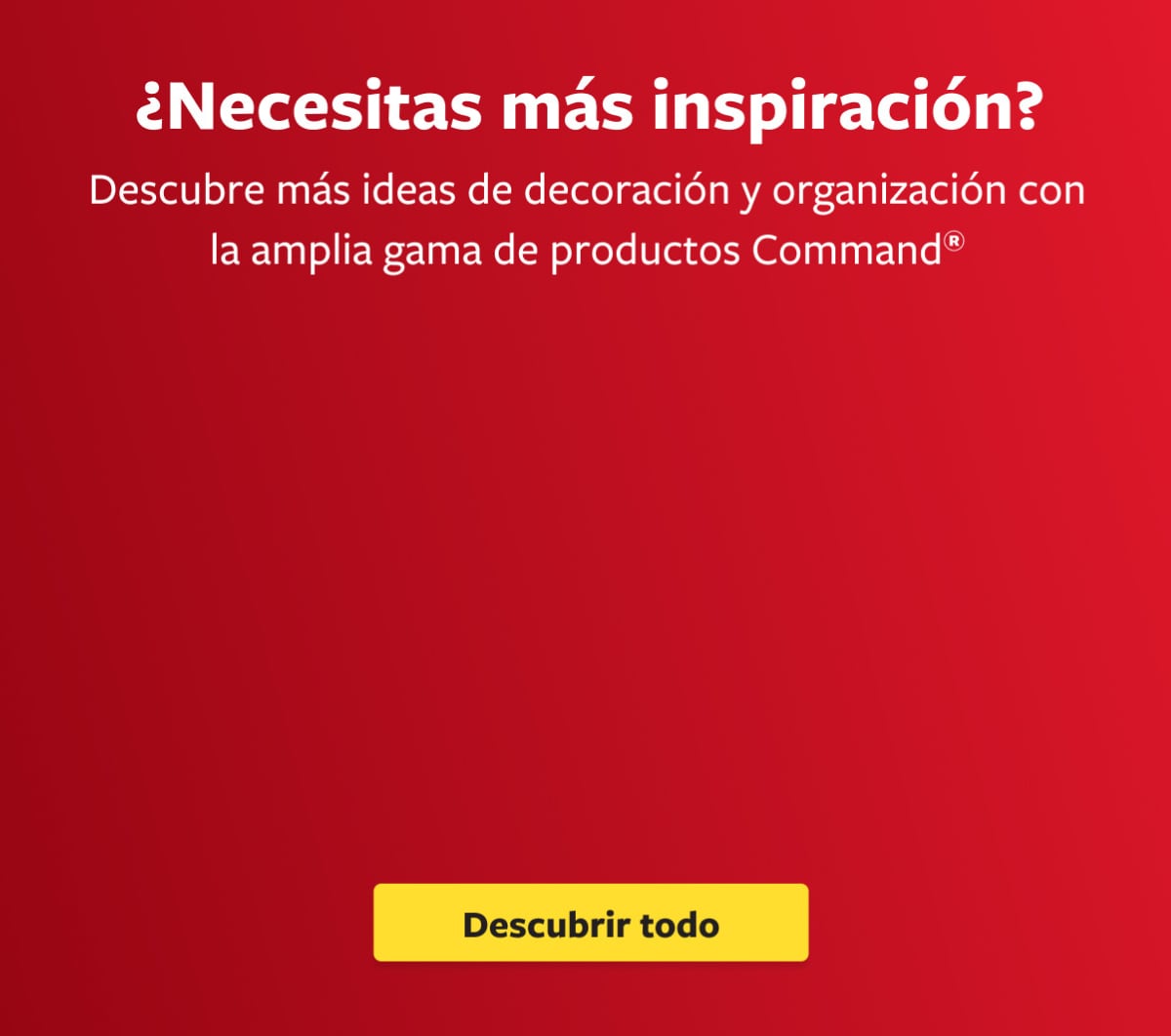 Descubre ideas de decoración con la amplia gama de productos Command®