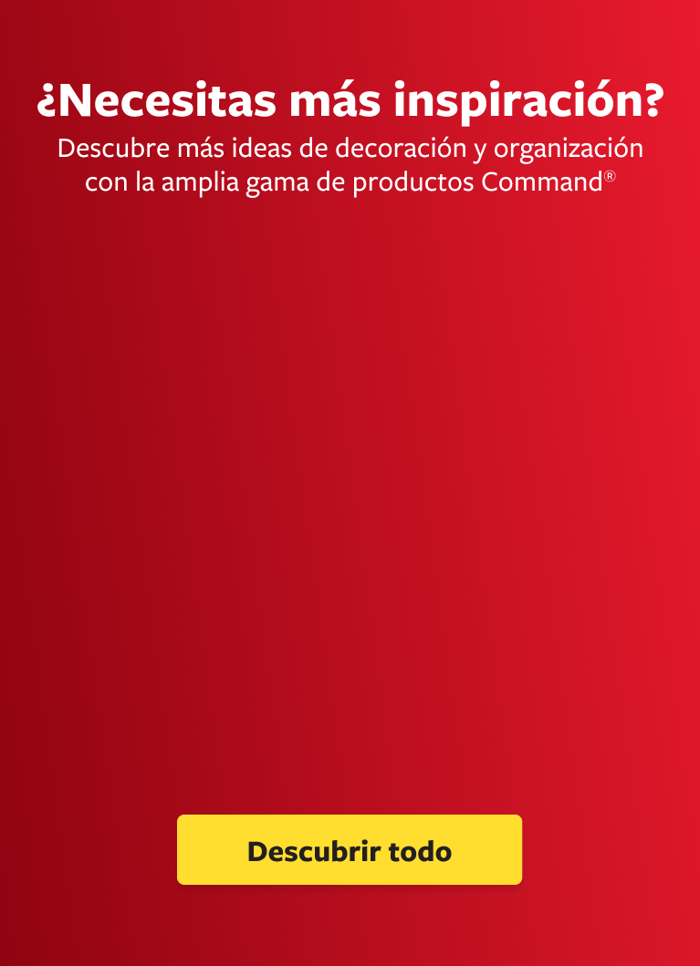 Descubre ideas de decoración con la amplia gama de productos Command®