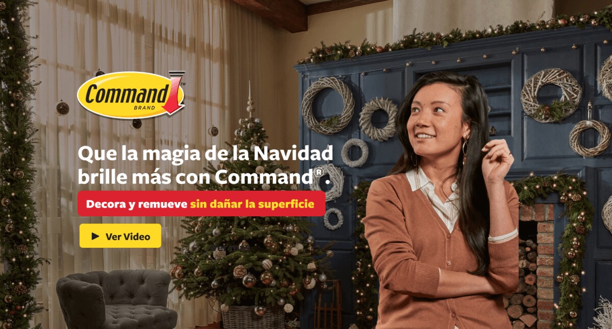 Que la magia de la Navidad brille más con Command®.